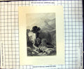 Antique Old Print Convent Il Santo Cosimato Tivoli Near Rome J Harding 1845