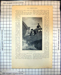 Original Old Antique Print Schnapper Fishing Australia Boat Catching Fish 1899