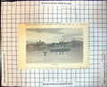 Original Old Antique Print Sorrento Victoria Australia Ships Sea 1886 19th
