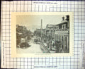 Old Antique Print Hunter Street Newcastle New South Wales Australia 1886 19th