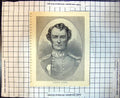 Original Old Antique Print Governor Latrobe Uniform Victoria Australia 1886