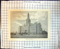 Original Old Antique Print Ormond College Melbourne Australia 1886Victorian