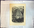 Original Old Antique Print Missionary Church In Fiji Islands