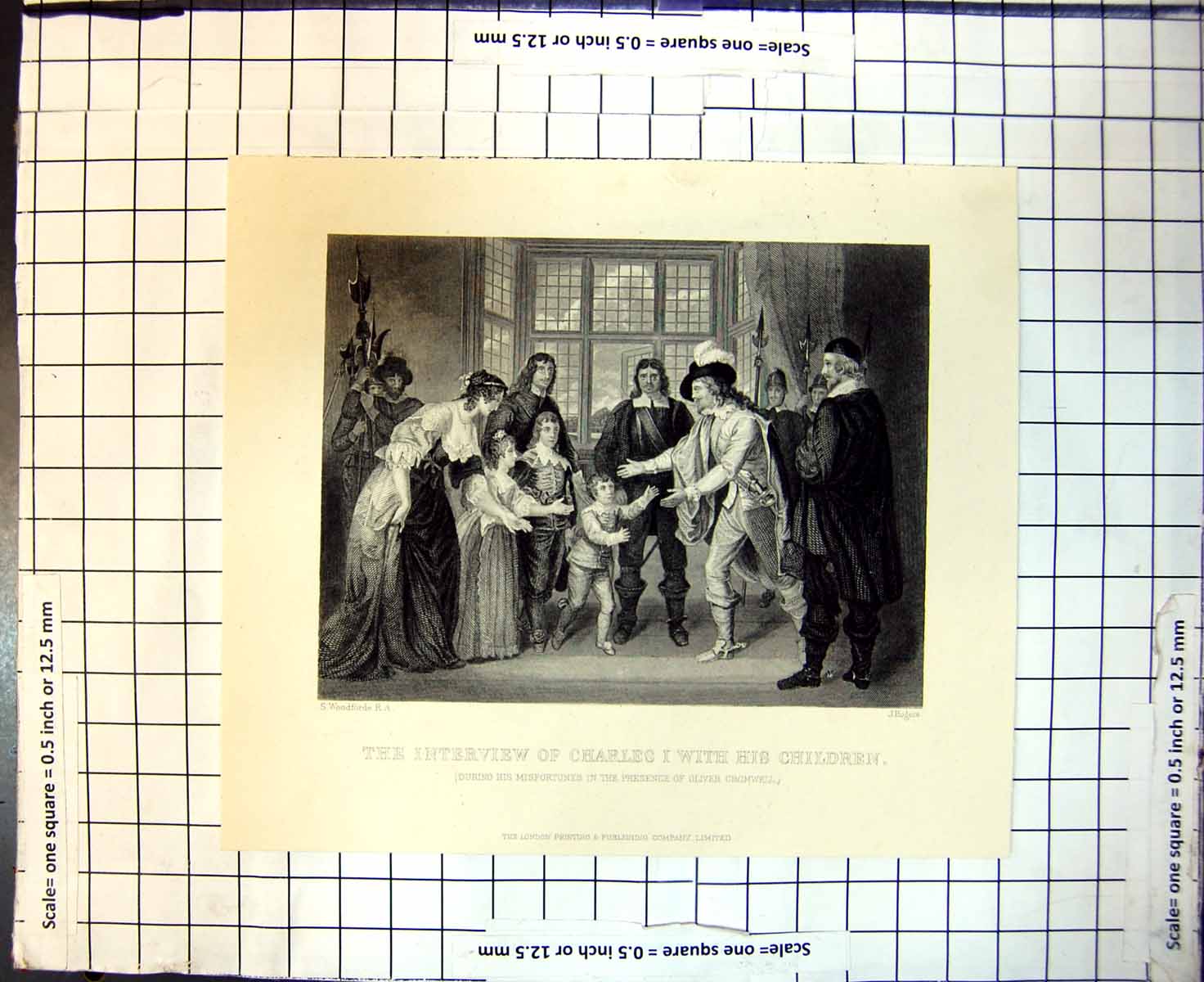 Old Interview CharlesWith His Children Misfortunes Oliver Cromwell