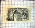 Old Antique Print Entrance Playing Fields Eton College Man Cricket Bat