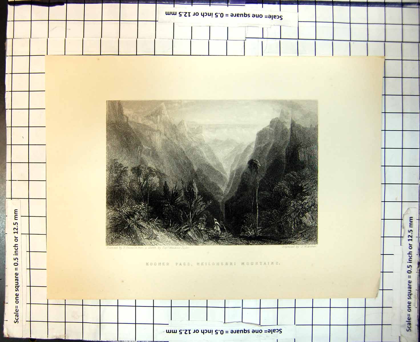 Old Kooner Pass Neilgherri Mountains T Creswick Capt Meadows Taylor