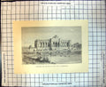 Antique Old Print Napoleons Son King Rome Died Schonbrunn Palace Lake C 1870