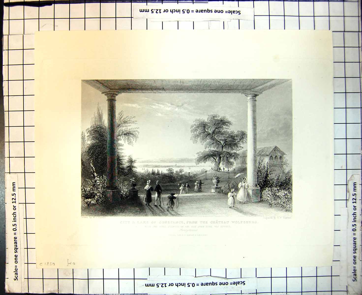 Old City Lake Constance Chateau Wolfsberg Tree John Huss Buried C 1850 19th