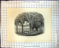 Original Old Antique Print The Exchange Antwerp