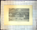 Original Old Antique Print Richelieu Palace Royal Palace Paris