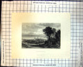 Antique Print Town Lausanne Switzerland Cathedral Copley Fielding E Finden
