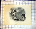 Antique Print Alpine Peasants Returning Home Loads Carried Back Mountains