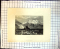 Original Old Antique Print Switzerland Grindelwald Mountains Glacier J Cooper