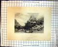 Old Print Ruins At Ettaia Castle Temple Hill Stanfield T Bacon E Finden