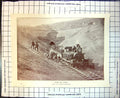 Antique Old Print Laings Nek Tunnel Train Men Standing Passing Through 1901