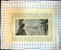 Original Old Antique Print Pinnacle Svartisen Glacier Norway 1888Victorian