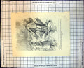 Old Comic Sketch Angler Alec Fly-Fisher Traveller Porter Waiting Train