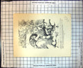 Antique Print Comic Sketch Fisherman Kenny Whisky Dominie Wee Sandy Water