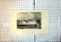 Old Rhine Falls Schaffhauser Waterfalls Rocks Buildings Fishermen 108J
