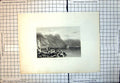 Antique Print Castle Chillon Lake Geneva Washerwomen Garden Patch Alps 110J