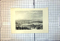 Old Print Constantinople View From Hillside Bridge City Towers Domes 115J
