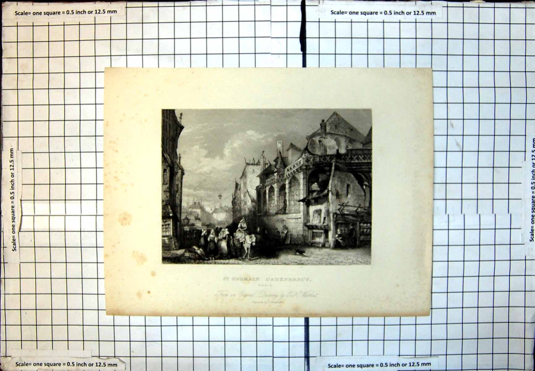 Old St. Germain L'Auxerroi'S Paris Buildings Stained Glass Women 123J