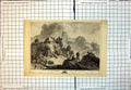 Old Print Le Vue Des Montagnes Pre De Ferney Mountain View Waterfall 125J