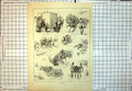 Old Print Style When Fox Hunting Mishaps An Amateur Hobby Rider Falls 168J