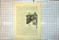 Old Print The Side Newcastle High Bridge Arched Over Buildings Houses 185J 19th