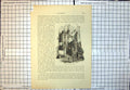 Antique Old Print Strathmartine'S Lodgings Mansion Dundee Small Courtyard 186J