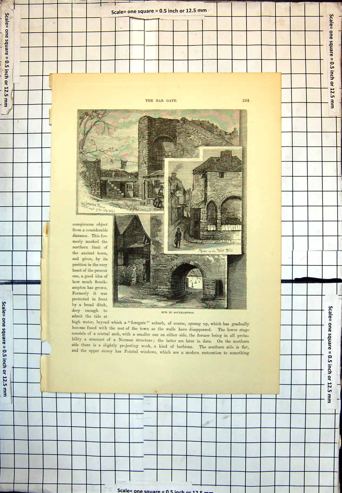 Old Southampton Tower City Wall Arches West Wall White Gate Steps 190J 20th