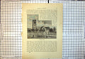 Antique Print Fordington Church Square Clock Tower Village Green Dorset 201J