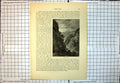 Antique Print Ebber Gorge Mendips Cliffsides Rocks Trees Vegetation Sky 223J