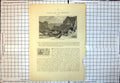Antique Print Entrance To Cheddar Cliffs Houses Base Man Driving Cattle 224J