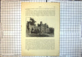Antique Print Battle Abbey Gateway Square Tower Arched Buttressed Walls 234J