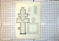 Old Print Salisbury Cathedral Plan With Reference Monuments Internal 235J