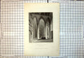 Old Print Salisbury Cathedral Lady Chapel High Columns Arches People 237J