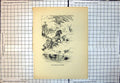 Old Print Trotting Up From Stream Horse Foal Stag Antlers Hinds Trees 239J