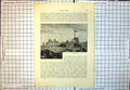 Old Print Walmer Castle Kent High Castellated Walls Flag Flying Trees 241J