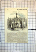 Antique Print Poulty-Cross Salisbury Restored Market In Progress People 250J
