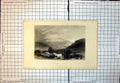 Old Braemar Castle Aberdeenshire Cattle Horseman Mountains River 276J