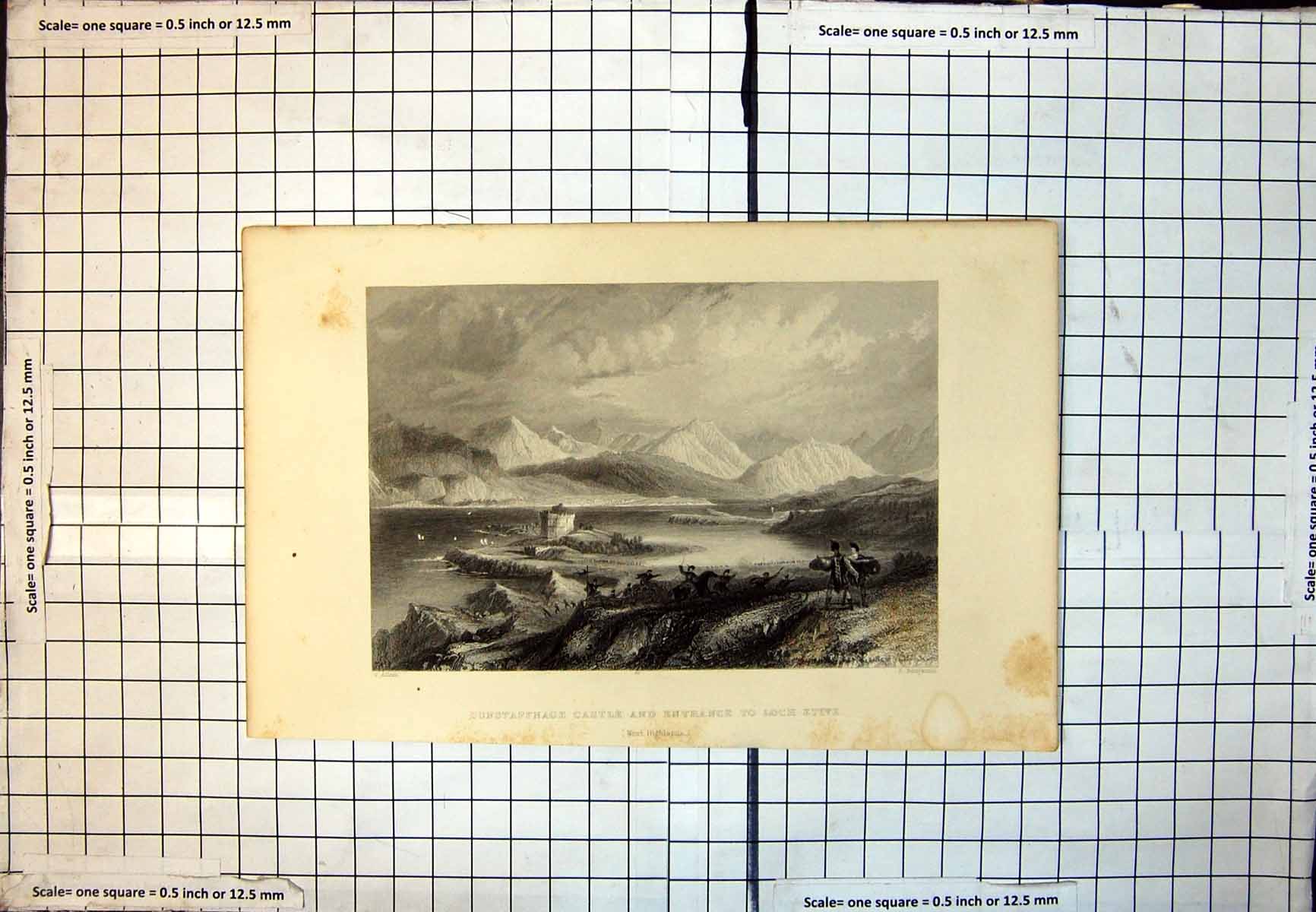 Old Dunstaffnage Castle Entrance Loch Etive West Highlands Mountains 284J