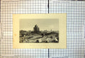 Old Print Ruins South Side Delhi Domed Building Elephant Loaded C1865 306J 19th