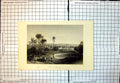 Old Madras City Spires Domes Buildings Palms Cattle Horses C1865 307J Victorian