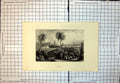 Old Morocco Square Towers Mountains People Seated Palm Trees C1865 325J 19th