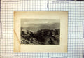 Antique Print Lebanon People Hillside Mountains Trees Rocks Rural Scene 328J