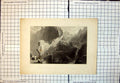 Old Part Walls Antioch Over A Ravine Mountain Cliff Faces Stonework 333J