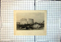 Old Print Ampitheatre El Jemm Jem Africa Building Arches Horse Rider 339J