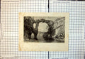 Old El Sibhah Salt Plain Tunis Camels Water Below Natural Rock Arch 343J