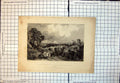 Old Print Ruins At Sbeitlah Ancient Sufetula Tunis Africa Native Lion Trees 348J